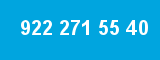 922 271 55 40 922 271 55 40
